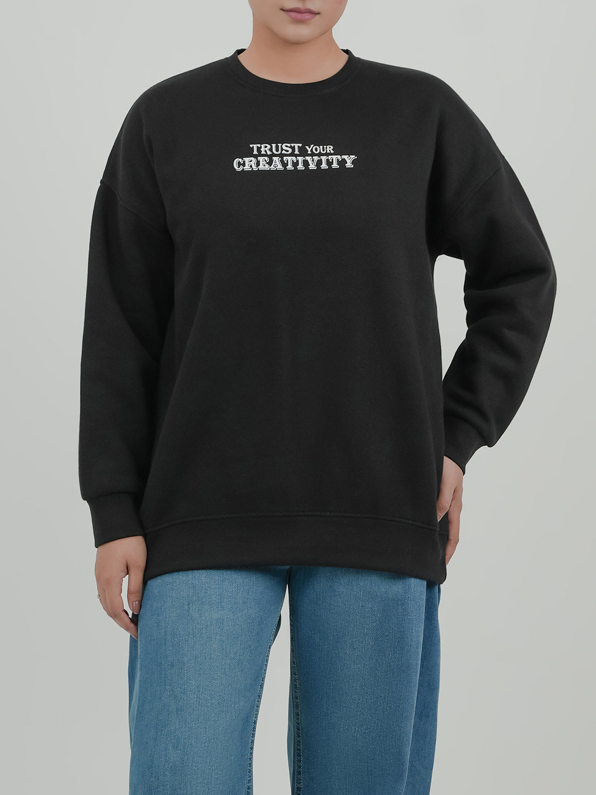 Cozy Graphic Fleece Sweatshirt