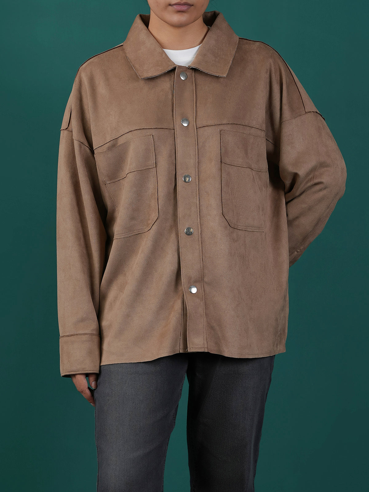 Structured Fit Suede Jacket