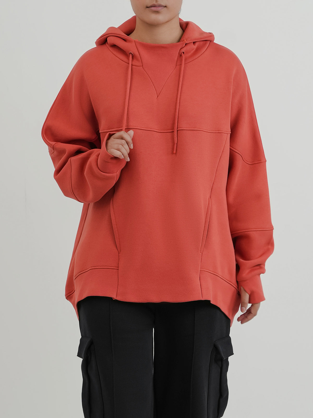 Trendy Cut & Sew Fleece Hoodie