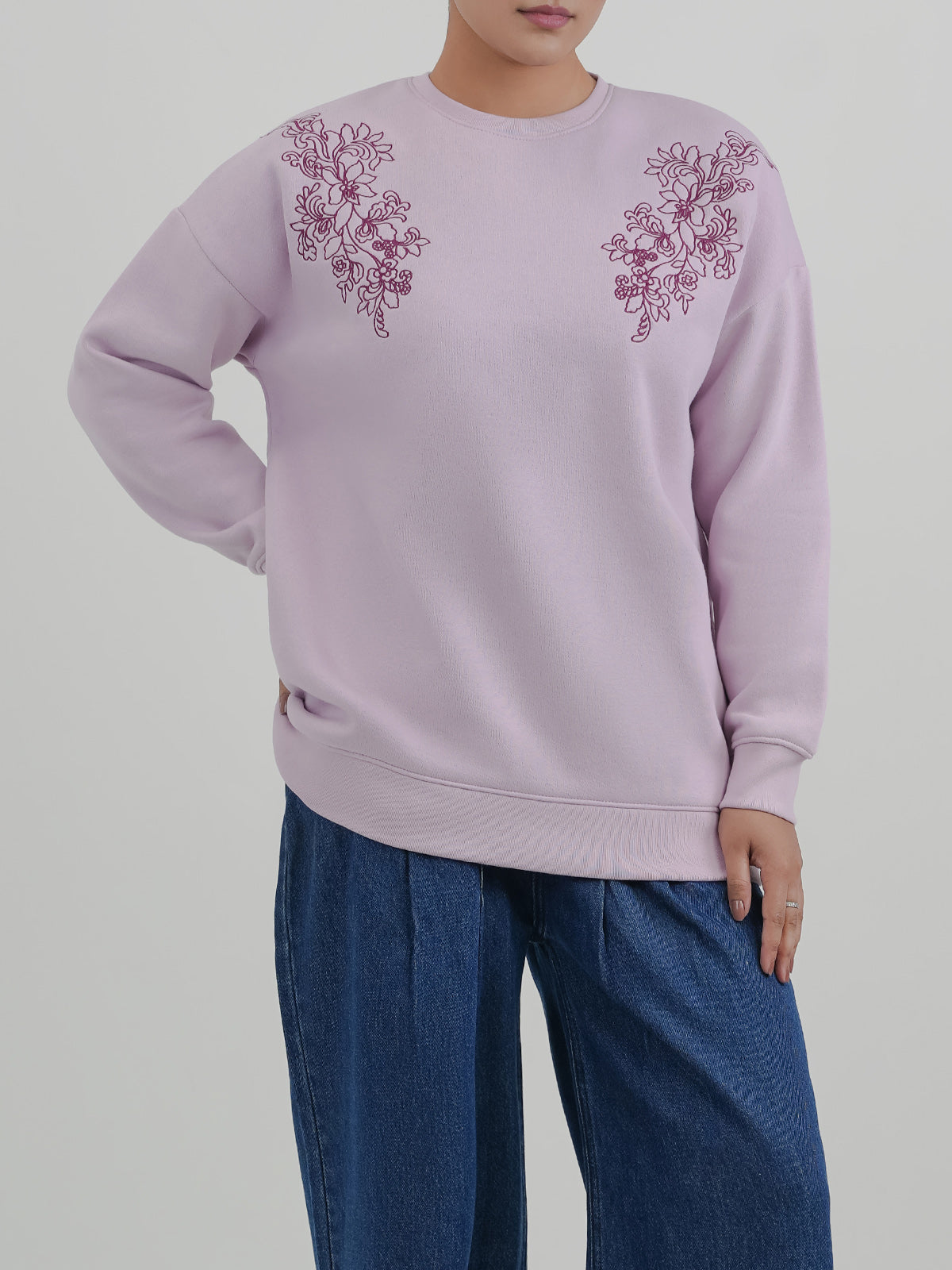 Unique Graphic Fleece Sweatshirt